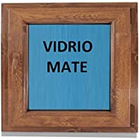 (V17M) Ventana Pvc color Madera 600x600 Pract. Osc. Roble Dorado (DERECHA)